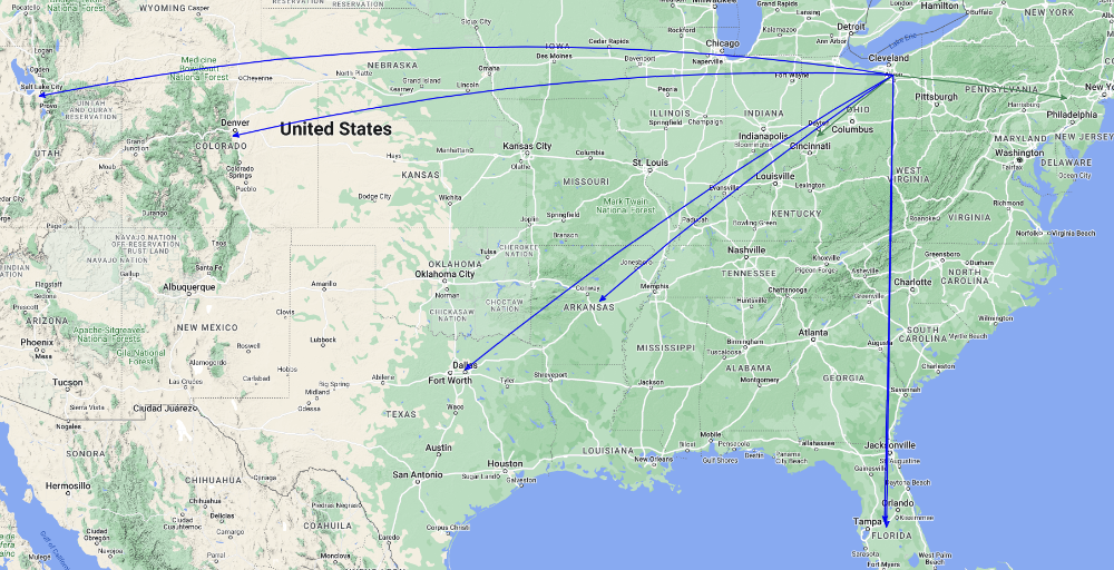 QSO Map of the activation of US-0020 by KC8JC on 08-Jun-2024.